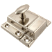Nickel Plated Large Stamped Cabinet Latch