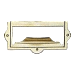 Brass File Card Frame with Pull