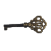 Hand Aged Solid Brass Key