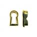Cast Brass Lacquered Keyhole Insert