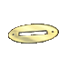 Oval coin slot