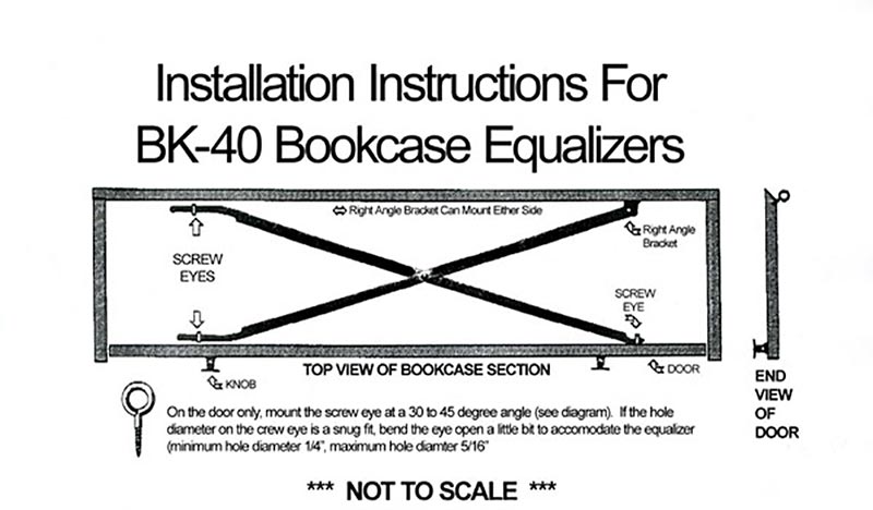 Barrister Lawyers Bookcase Equalizer, Barrister Bookcase Hardware Knob