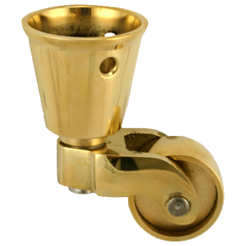Brass Caster With Solid With Brass Fork 