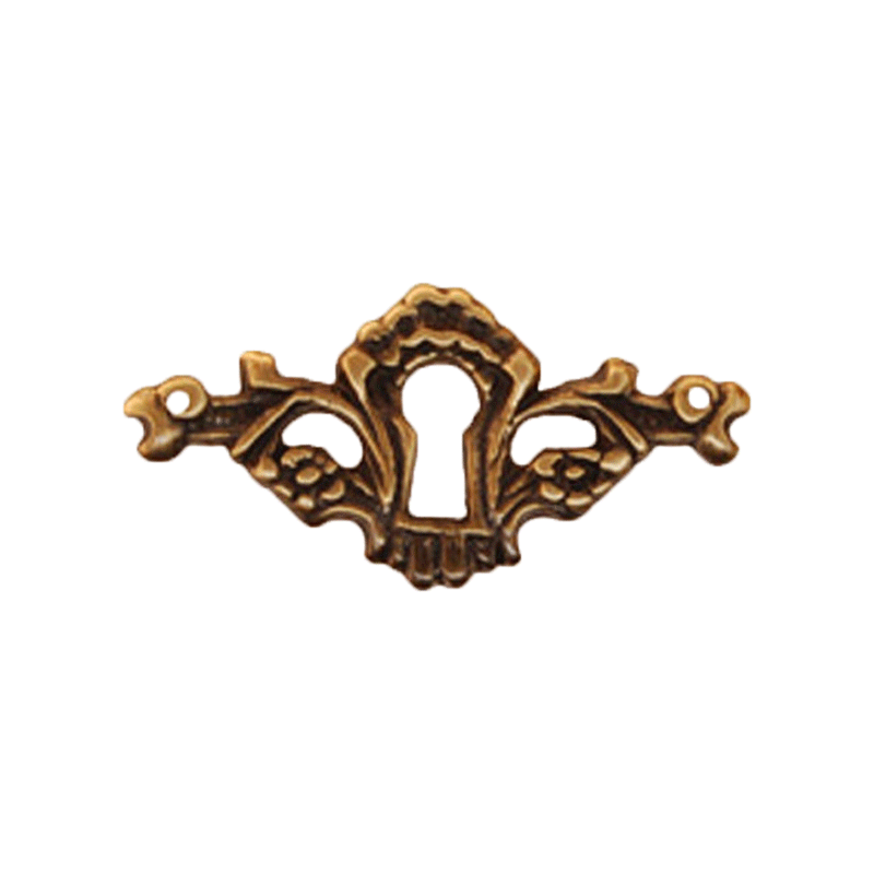 Keyhole Cover Antique Victorian Style Cast Brass Key Hole Cover Escutcheon 