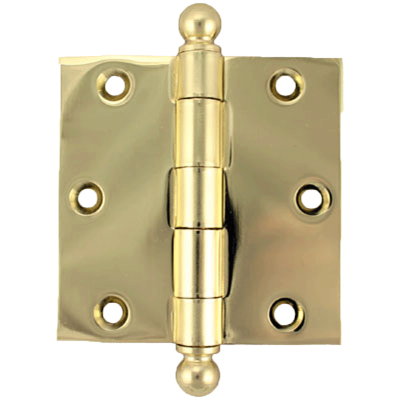 2 High Quality NOS Thick Heavy Duty Brass Color Door Hinge Hinges Hardware