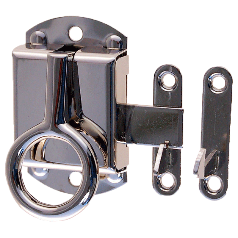 Ring Latch Nickel Plated for Wilson Sellers Napanee Cabinet 