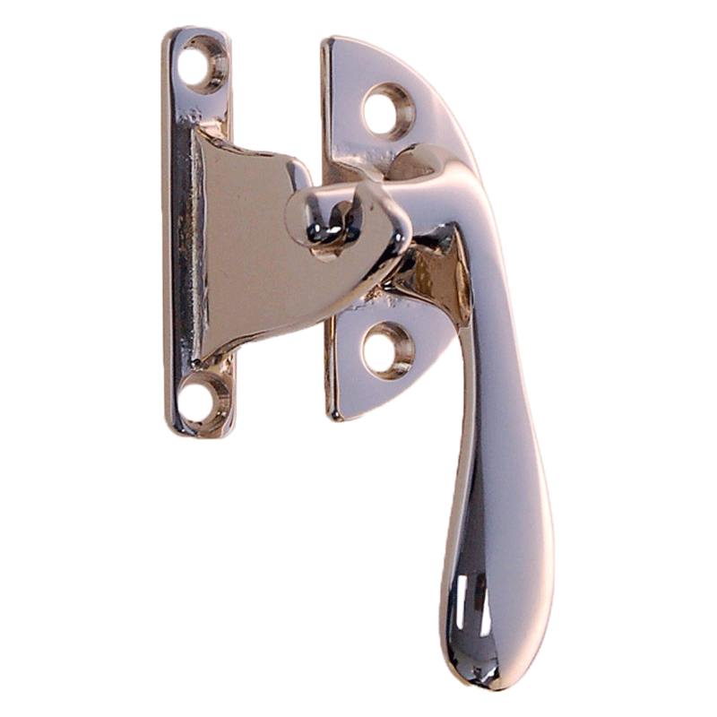 Nickel Offset Cabinet Or Cupboard Lever, Hoosier Cabinet Hardware Latches