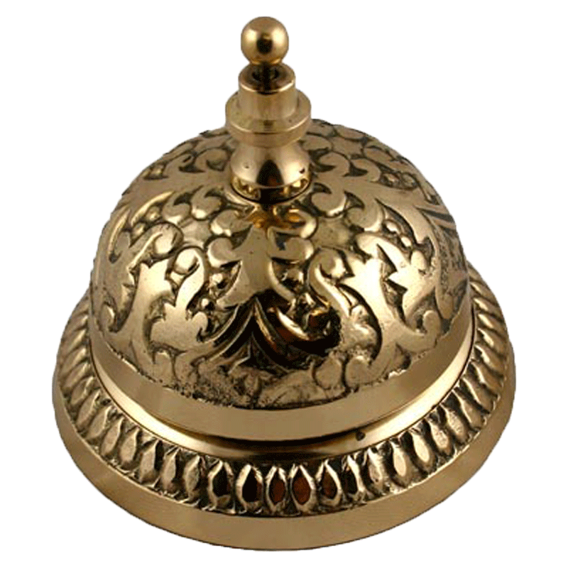 Victorian Brass Counter or Desk Bell
