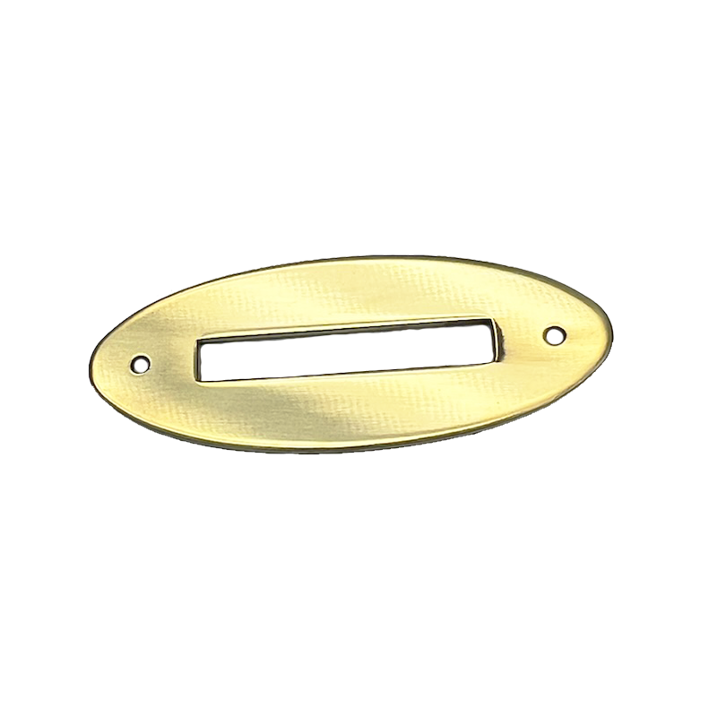 Solid Brass Oval Coin Slot