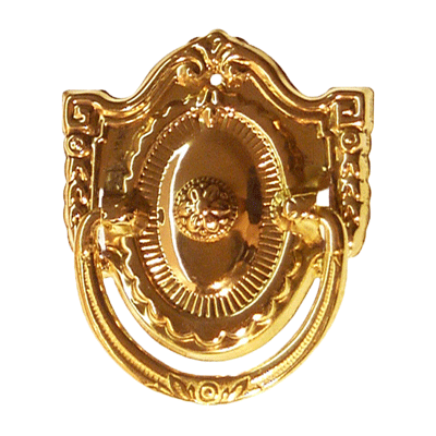 Shield Colonial Revival Brass Pull