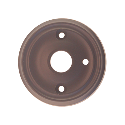 Round Privacy Backplate Set in Oil Rubbed Bronze