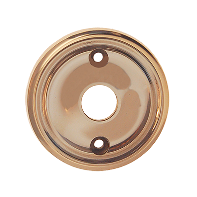Round Passage Backplate Set in Lacquered Brass
