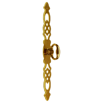 Details about    Drawer Pull Brass With Large Backplate 