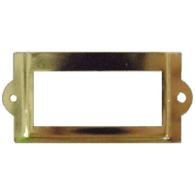 Small Brass File Card Frame