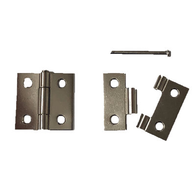 Nickel Removable Pin Butt Hinge Pair
