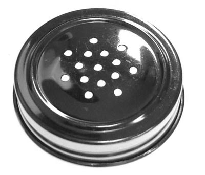 Polished Steel Spice Shaker Jar Lid 