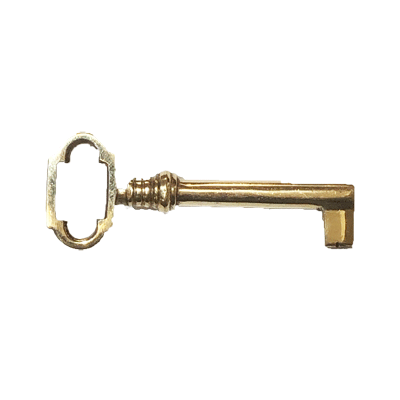 Polished Brass Skeleton Key