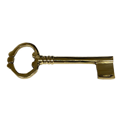 Huge Solid Brass Bit and Barrel Skeleton Key