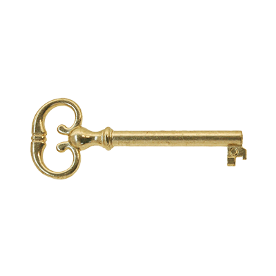 Brass Victorian Skeleton Key