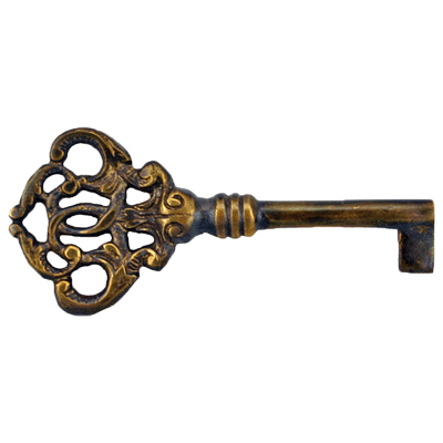 Details about   Vintage Antique 3.5 Inch Long Brass Skeleton Key RARE RR? 