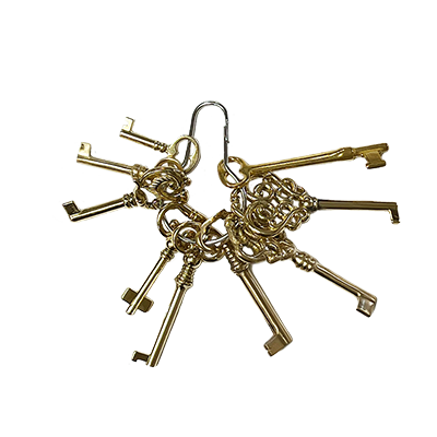 Solid Brass Skeleton Key Set