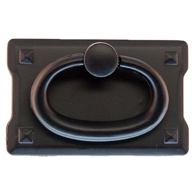 Small Black Mission Drawer Pull