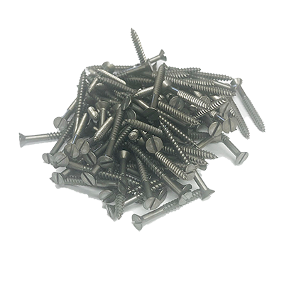 #10 x 2 Steel Flat Head Screws (100 Pack)