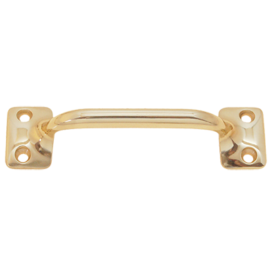 Lacquered Brass Sash Lift or Cabinet Pull