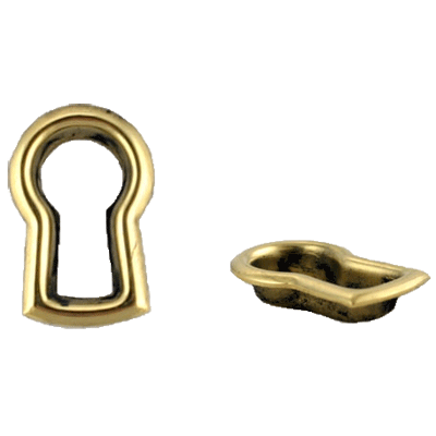 Stamped Brass Decorative Keyhole Insert
