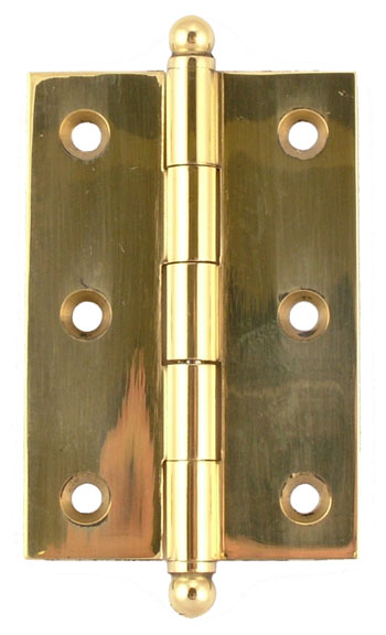 Solid Brass Ball Tipped Butt Hinge
