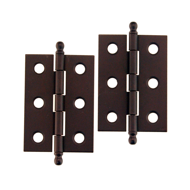 Oil Rubbed  Bronze Plated Steel Butt Hinge Pair