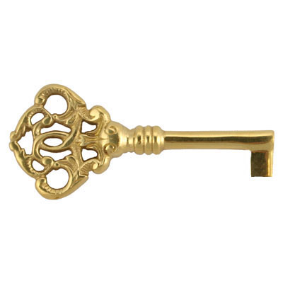 Solid Brass Skeleton Key