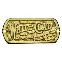 Ice Box Manufacturing Plate Reproduction Whiteclad Unlaquered Brass Sign 3 1/2" 