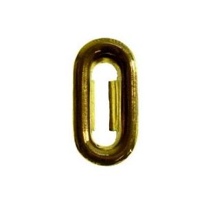 Dozen Stamped Brass Keyhole Insert