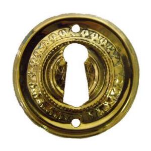 Brass Eastlake Keyhole Escutcheon