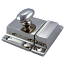 Large Classic Nickel Cabinet Latch