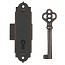 Antiqued Narrow Door or Case Lock