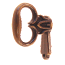 Antiqued Mock Key for Cabinet Doors