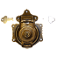 Short Antique Brass Trunk Lock
