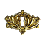 Elegant Cast Brass Keyhole Escutcheon