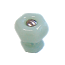 1" Jadeite Green Milk Glass Hexagonal Knob