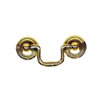 Small Brass Swan Neck Drawer Bail Pull