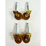 Small Wood Furniture Casters (Set of 4)