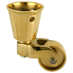 Solid Brass Round Cup Caster