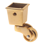 Solid Brass Square Cup Caster