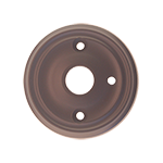 Round Privacy Backplate Set in Oil Rubbed Bronze