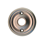 Round Passage Backplate Set in Brushed Nickel
