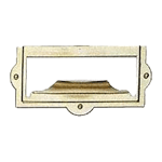 Brass File Card Frame with Pull