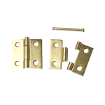 Brass Removable Pin Butt Hinge Pair