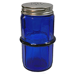 Blue Colonial Pattern Hoosier Spice Jar 